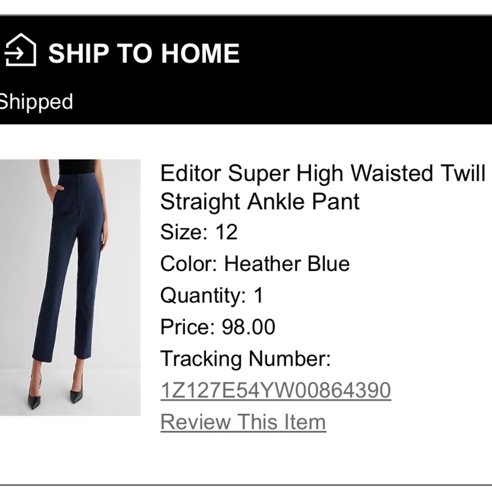 COPY - Express Straight Ankle Pant (Brand New)